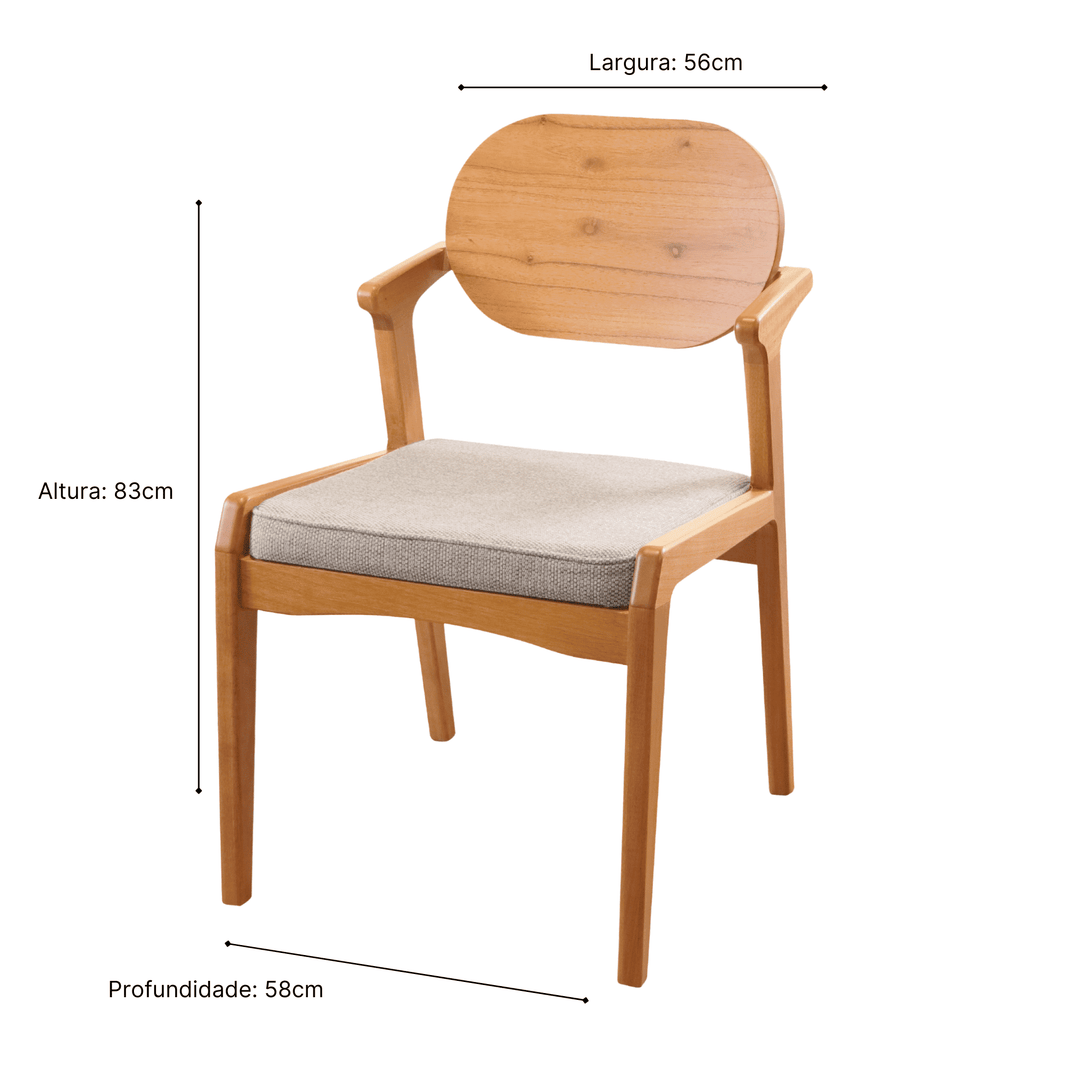 Cadeira Maya em Madeira Maciça
