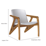 Carregar imagem no visualizador da galeria, Poltrona Robusta em Madeira Maciça