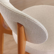 Cadeira Selene em Madeira Maciça Encosto em Laminada ou Estofada sem braço