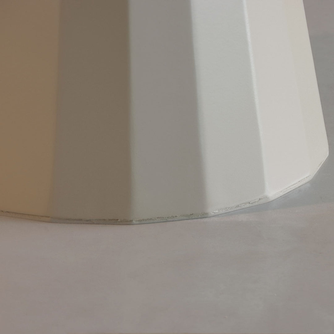 Mesa Ravena Redonda com Vidro Off-White