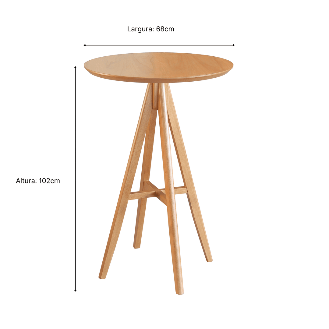 Bistro Jobim Tampo Redondo Laminado
