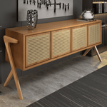 Carregar imagem no visualizador da galeria, Buffet Zara 3 ou 4 Portas Tela Rattan Natural
