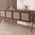 Carregar imagem no visualizador da galeria, Buffet Zara 3 ou 4 Portas Tela Rattan Natural
