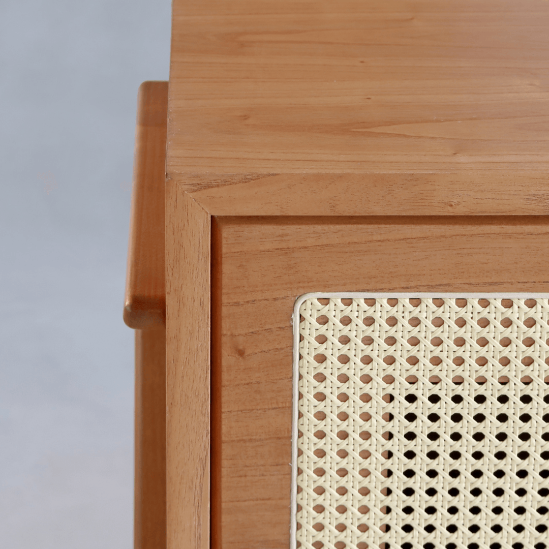 Buffet Zara 3 ou 4 Portas Tela Rattan Natural