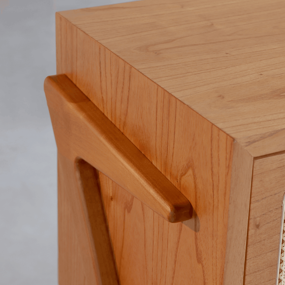 Buffet Zara 3 ou 4 Portas Tela Rattan Natural