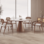 Carregar imagem no visualizador da galeria, Mesa Ravena Redonda com Vidro Off-White
